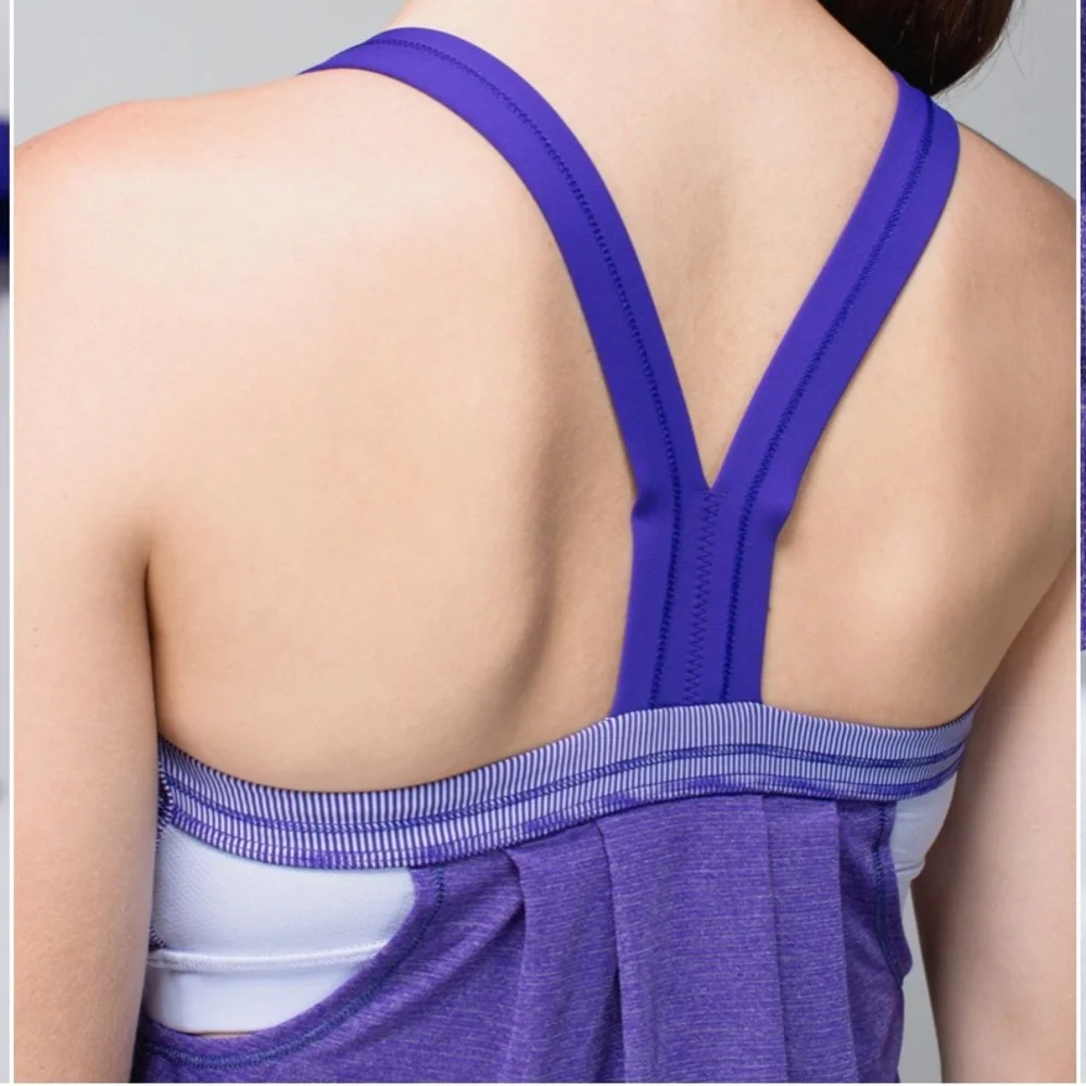 Lululemon Rest Less Tank Purple (Berry) 4